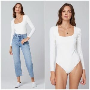 Saltwater LUXE Square Neck Long Sleeve Fitted Bodysuit